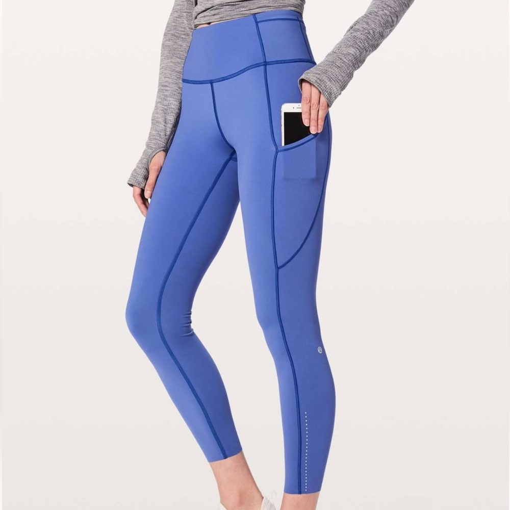 Lululemon 25” Fast and Free in Moroccan Blue